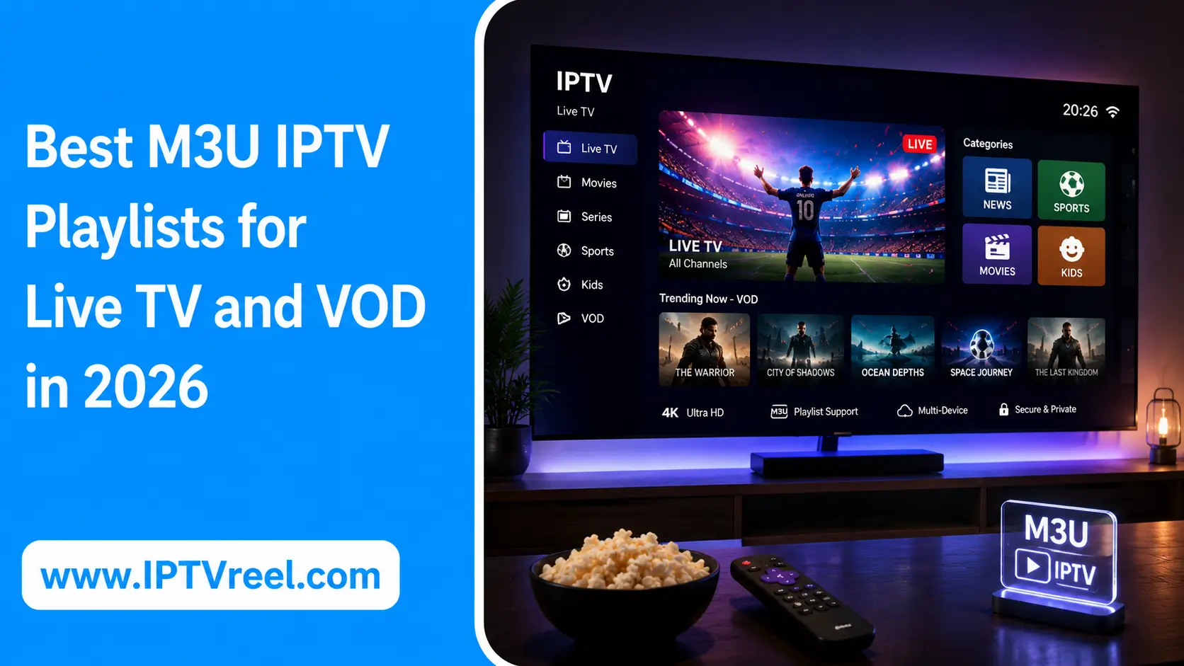 Best M3U IPTV Playlists