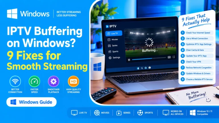 IPTV buffering on Windows 9 fixes for smooth streaming