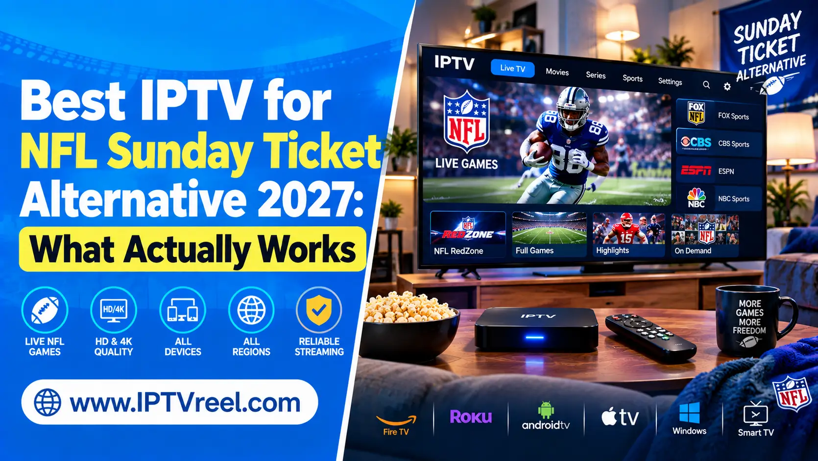 iptv nfl sunday ticket alternatives